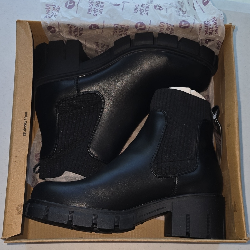 Jabasic Black Ankle Boots for Women